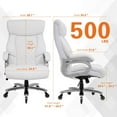 Big and Tall 500lbs Office Chair Wide Spring Seat, High Back