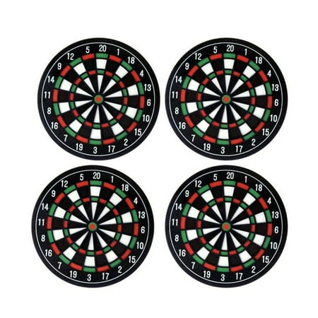 

BESTONZON 4 Pcs Heat Resistant Creative Dart Board Pattern Cup Mat Drink Pads