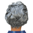 thumbnail image 2 of Old Man Wig Costume Accessory Child Kids Gray Hair Grey Grumpy Scientist Gramps Grandpa Ages 5+, 2 of 4