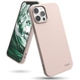 thumbnail image 1 of Ringke Air-S Case Compatible with iPhone 12 Pro Max, Silicone Flexible TPU Shockproof Matte Slim Phone Cover - Pink Sand, 1 of 9