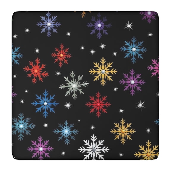 Spandex Christmas Table Cover 36x36 Inches Square Elastic Hem Wrinkle-Free Fabric for Festive Dining Table Setup and Care