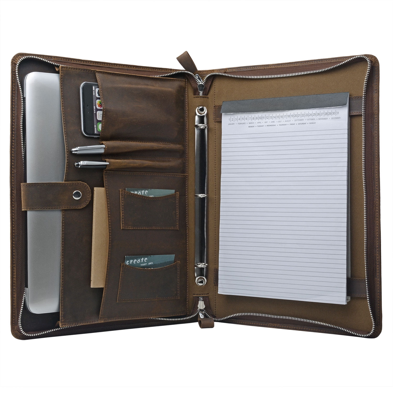 Rustic Leather Organizer Laptop 