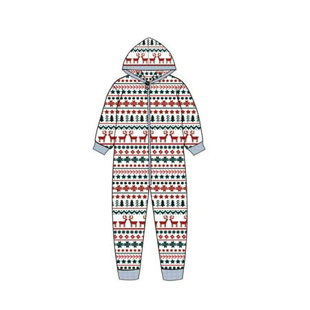 

Bullpiano Christmas PJ s with Deer Reindeer Printed Long Sleeve Tee and Bottom Loungewear Family One-piece Pajamas Sets