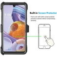 thumbnail image 2 of Mignova for LG Stylo 6 Case, Kickstand Case Heavy Duty Shockproof Armor Dual Layer Full Body Protection Case Cover with Swivel Belt Clip Built-in Screen Protector for LG Stylo 6 6.8inch(Black), 2 of 6