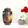 thumbnail image 4 of JAGASY Orange Butterfly Urn for Ashes Adult male & Female - Grey Large Urn for Ashes for Women - Orange Leaf Cremation Urns for Girl - Memorial Urn for Father & Mother - ( 10 Inch ), 4 of 7