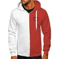 thumbnail image 1 of Styesk Vestes pour Hommes Veste à Capuche Imprimée à Blocs de Couleur Ample à Manches Longues Décontractée, 1 of 1
