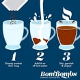 thumbnail image 6 of Thoughtfully Bombombs Coffee Mix Gourmet Gift Set in Mini Cup Packaging, Includes 6 Instant Coffees in House Blend and Caramel Flavors, Small Gift Basket, 6 of 7