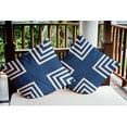 thumbnail image 3 of 20" x 20" Simply Daisy Corner Stripes Indoor/Outdoor Pillow, Nautical Navy Qty 1, 3 of 6