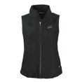 thumbnail image 2 of Women's Cutter & Buck Black Buffalo Bills Charter Eco Recycled Full-Zip Hoodie Vest, 2 of 3
