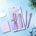 thumbnail image 5 of Colored Studont Stationery Set, Neutral Pen Highlighter Pen Eraser Art Combination, High Aesthetic Value Learning Stationery Box - Purple, 5 of 5