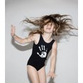 thumbnail image 2 of Nununu Hand Print SWIMSUIT BLACK / White ( 4-5 yrs ), 2 of 2