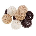 thumbnail image 3 of 32 Pcs Wicker Rattan Balls Decorative Balls for Bowl Orbs Vase Fillers for Centerpieces Christmas Decorations Fillers for Home Decor Colorful Sphere Ball for Table, 3 of 7