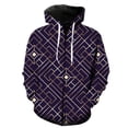 thumbnail image 1 of Sudadera con capucha y cremallera para hombre con estampados geométricos abstractos, divertidas sudaderas Harajuku de gran tamaño, modernas, geniales, unisex, informales, hip hop., 1 of 6