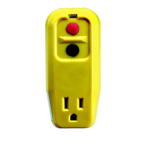 15 amp 3-Wire GFCI Outlet Adapter 30439005 - Tower