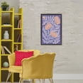thumbnail image 3 of Stupell Industries Eclectic Midcentury Purple Poppies Black Floating Frame Canvas Art, 21 x 31, by Martina Pavlova, 3 of 8