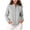 Gray, variant on Women's Stand Collar Full Zip Jackets Rib Cuff Pocket Solid Casual Sweat Outer Coat