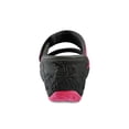 thumbnail image 3 of GP Wedge Platform Slide Sandals for Women: 0513 Black Fuchsia, EU36 (US Size 5 - 5.5), 3 of 8