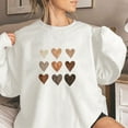 thumbnail image 3 of Aofany Women Flannel Sweatshirts Solid Pullover Love Heart Print Loose Pullover Sweater Sweatshirt Tops, 3 of 3