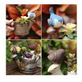 thumbnail image 3 of Pájaros en Miniatura Cola Decoración jardín resina beige, 3 of 7