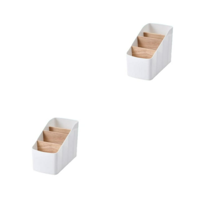 bedienty Storage Basket Ladder Layered Large Capacity Strong Practicality Wide Application Plastic Storage Box Organizers Storage white trapezoid 2Set