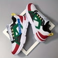 thumbnail image 5 of [Sneakers] Men'S Stylish Color-Blocked Casual Red Skate Shoes with Front Laces, Comfortable And Non-Slip for Everyday Wear And Outdoor Sports Hiking, 5 of 9