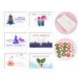 thumbnail image 1 of Juego de 24 tarjetas de felicitación de feliz Navidad con pegatinas de sobre, 6 diseños surtidos, ta Abanopi Tipo 2, 1 of 7