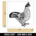thumbnail image 2 of Ruffed Grouse on Alert Self-Inking Rubber Stamp Ink Stamper - Blue Ink - Small 1 Inch, 2 of 7