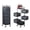 Black, variant on Fruit and Vegetable Basket Bowls for Kitchen with Metal Top Lid, 5 Tier Rotating Storage Rack Cart for Potato Onion Bread Banana, Wire Basket Organizer on Wheels, Lockable Casters