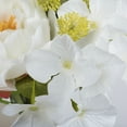 thumbnail image 3 of Vickerman 14'' Artificial White Peony Bouquet, Pack of 2, 3 of 8