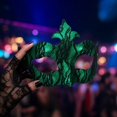 thumbnail image 4 of Lace Masquerade Mask for Women 7 Inch Green Venetian Masquerade Masks for Masquerade Party Mardi Gras Mask Halloween Accessory Prop, 1 Pack, 4 of 5