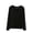 Black, variant on Bovxnpu Women's Pajama Tops Long Sleeve Crewneck Loose Lounge Top Casual Sleepwear