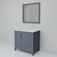 thumbnail image 5 of Jacques 36 in. W Left Offset Dark Grey Bath Vanity, White Quartz Top, and 34 in. Mirrors, 5 of 9