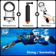 thumbnail image 2 of Kits d'Accessoires pour Insta360 X3 Boîtier Étanche Étui de Plongée Poignée Flottante Couvercle en Silicone Protecteur d'Objectif Rallonge Support Bras, 2 of 6