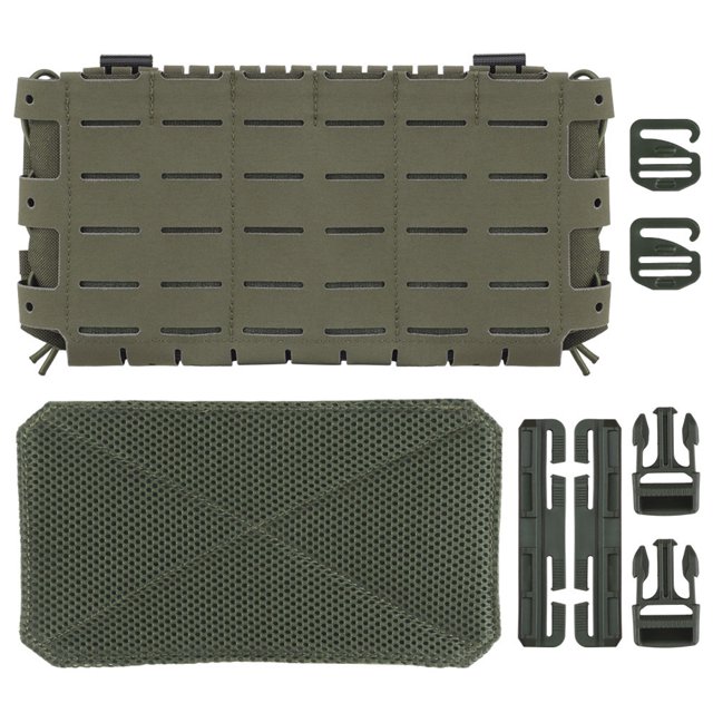Molle Pango delantero Flap Pouch la placa Multi-Usos Mag Bouches Triple Magazine con almohadilla transpirable para plataforma cofre del portador placas