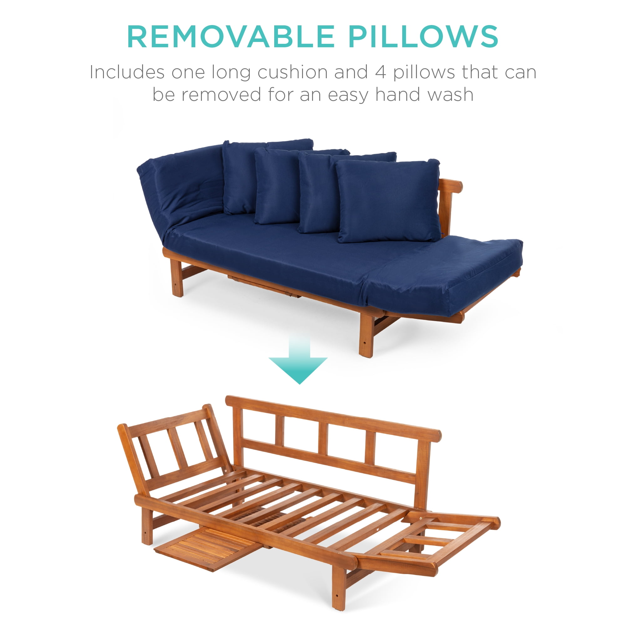 Futon cushions outdoor deals