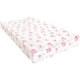 thumbnail image 3 of Luvable Friends Infant Girl Fitted Changing Pad Cover, Girl Basic Elephant, One Size, 3 of 6