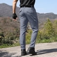 thumbnail image 4 of Men's Windproof & Waterproof Soft-Shell Work Pants for Hiking, Mountaineering, and Outdoor Training (Tactical Design & Multi-Pocket Utility),Gray M, 4 of 4