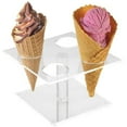 thumbnail image 1 of Cal Mil 396 Waffle Cone 4 Pedestal - Clear, 1 of 1
