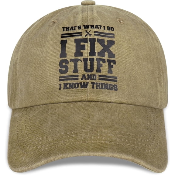 I Fix Stuff Funny Dad Hat Gifts for Men Who Have Everything Baseball Cap Ideas for Birthday Anniversary