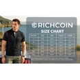 thumbnail image 7 of RICHCOIN Men Henley T-Shirts Short Sleeve Button Down Summer Tops Casual Color Block Black Tee Shirt with Pocket Size L, 7 of 7