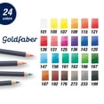 thumbnail image 2 of Juego de lápices de colores Faber-Castell Goldfaber 24 colores con lata, 2 of 8