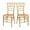 Natural, variant on Natural with Brushed Wood Look Resin Steel Skeleton Chiavari Chair by Chivari, 2 Chair Bundle by Chivari