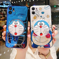 thumbnail image 2 of Carcasa IPhone 12 Pro MAX 12 Mini 11 X XR XS 6 6S 7 8 Plus Funda Nuevo Espejo De Arena Movediza Lindo Doraemon Soporte Blu-ray Pareja De Dibujos Animados IMD Teléfono Cubierta Suave, 2 of 4