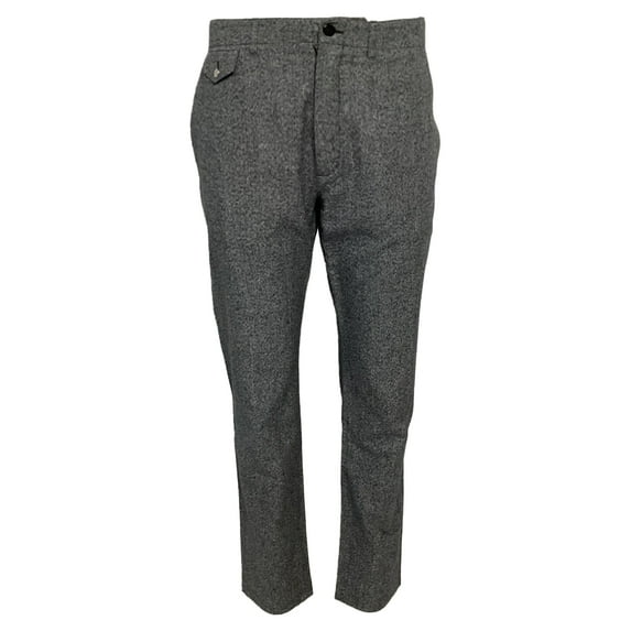 Pre-Owned Louis Vuitton Straight0Leg Trousers in Grey Cotton