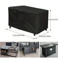 thumbnail image 4 of Housse Carrée Solide Résistante aux Déchirures et Imperméable pour Foyer Extérieur, Revêtement PU Résistant à la Décoloration 32 ”L * 32” L * 24 ”H Noir, 4 of 5