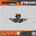 thumbnail image 3 of Kalair GFX Graphics Kit for Ktm 50SX MINI SX50 (2009-2015) Orange-crew Series, 3 of 5