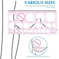 thumbnail image 3 of VIEGINE Nipple Ruler Nipple Measuring Card Breast Pump Flange Circle Ruler Sizing Tool Efficient Breast Feeding Supplies 27Size, 3 of 9
