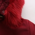 thumbnail image 5 of Long Wool Coat Women Women Puffer Jacket Plus Size Winter Warm Coats Full Zip Sherpa Parka Thick Padded Outerwear with Hooded Overcoat Fuzzy Jacket, 5 of 7