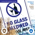 thumbnail image 5 of Pool Rules Sign, No Glass Allowed in Pool Area,, 5 of 8