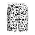 thumbnail image 2 of Haiem Black Footprints Men's Pajama Short with Soft Woven Cotton Elastic Waistband Sleep Short-XX-Large, 2 of 9